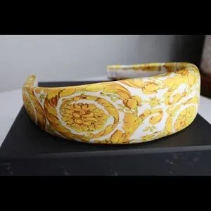 Versace Perfume Baroque Print Headband NWT Versace | Accessories | Authentic Versace Baroqueprint White  main image 3